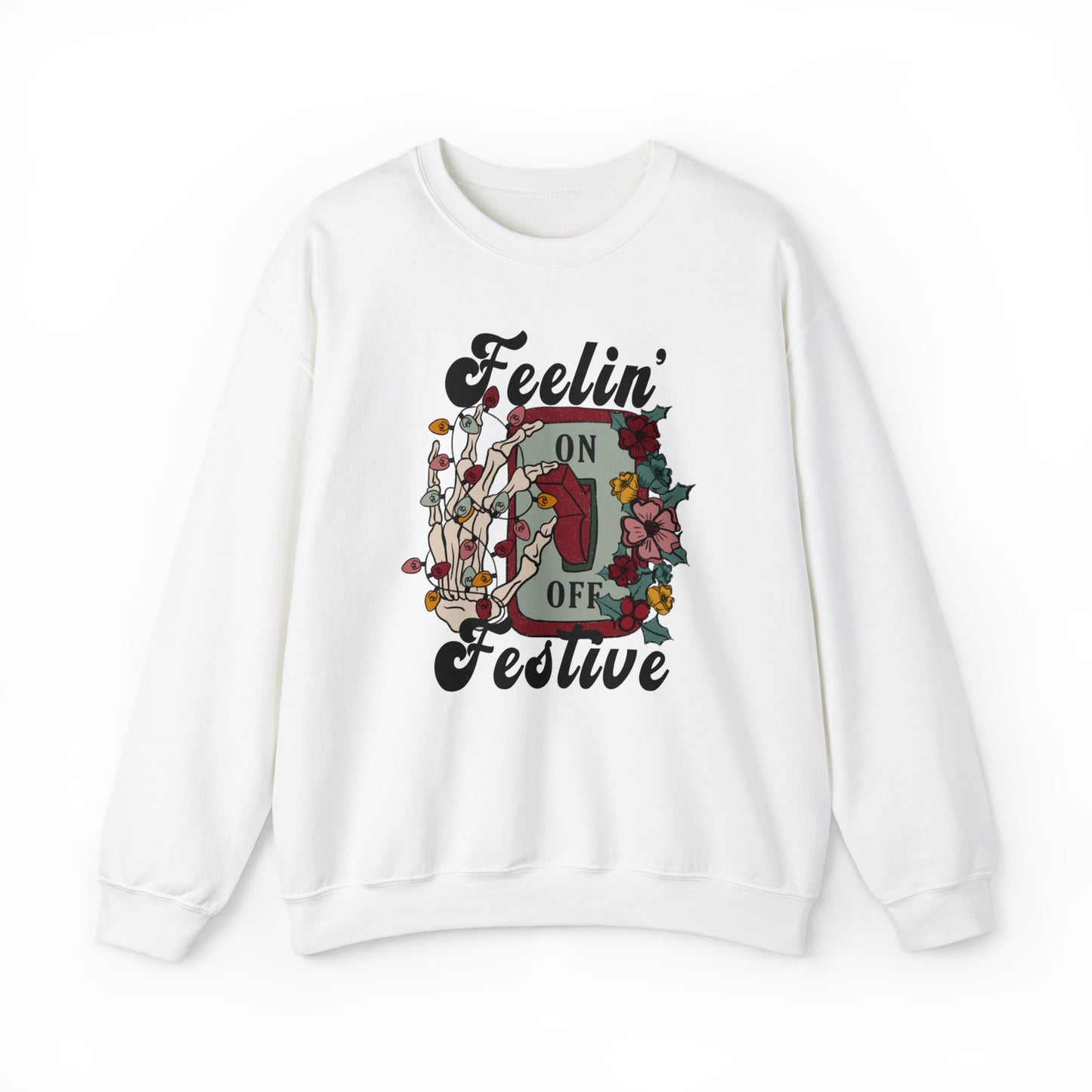 Feeling Festive Skeleton Christmas Sweatshirt