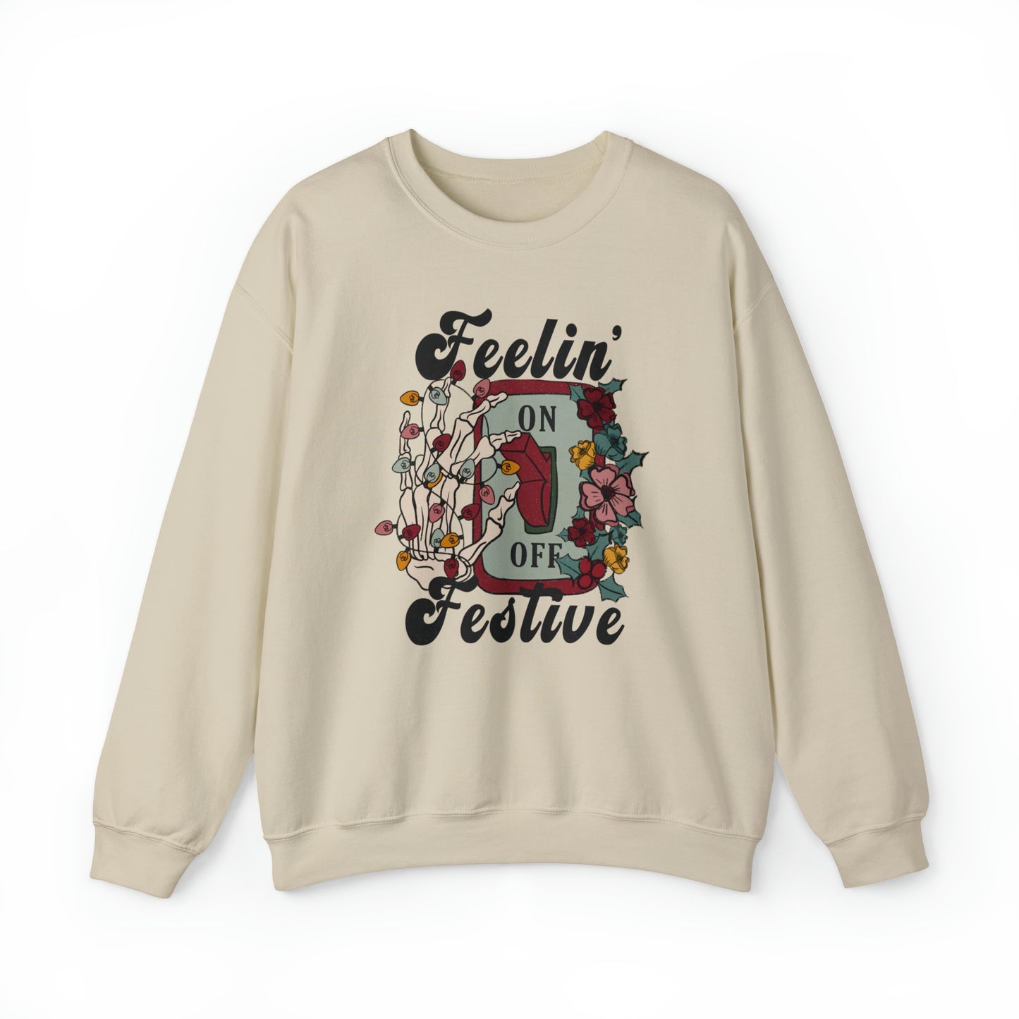 Feeling Festive Skeleton Christmas Sweatshirt