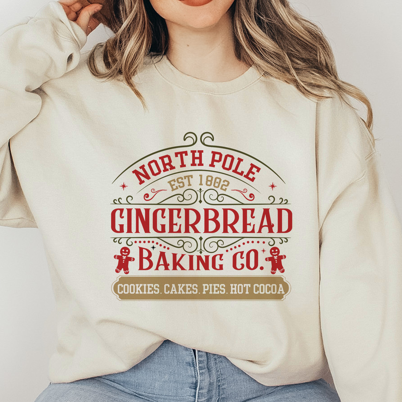 North Pole Gingerbread Baking Co. Sweatshirt