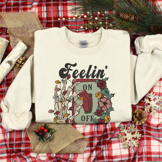 Feeling Festive Skeleton Christmas Sweatshirt