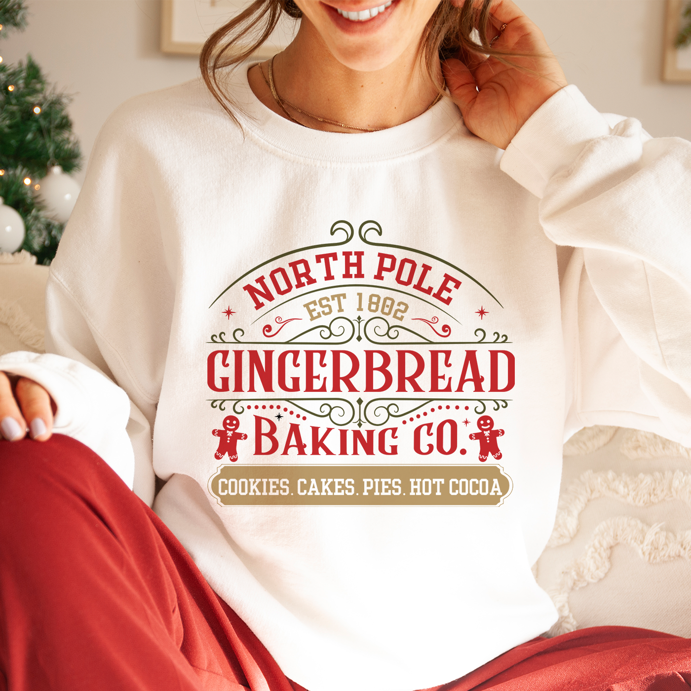 North Pole Gingerbread Baking Co. Sweatshirt