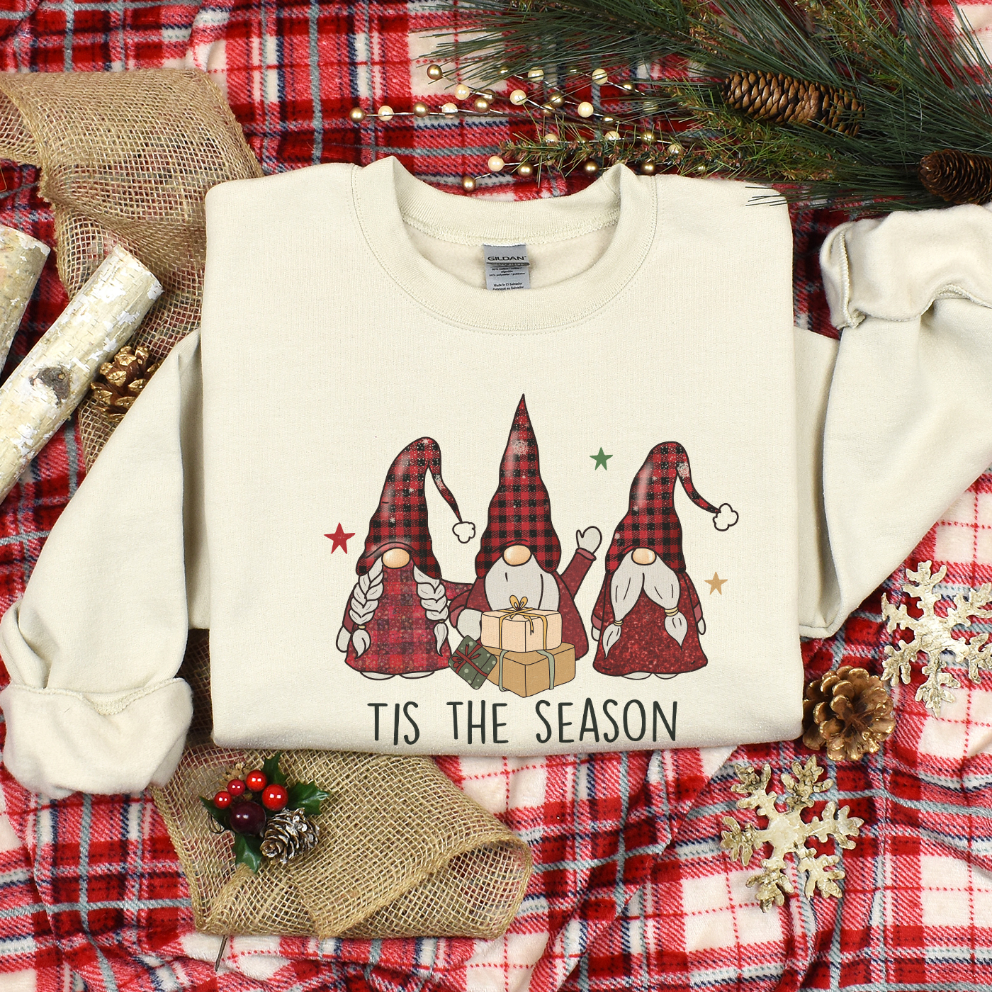 Gnome Christmas Cozy Sweatshirt